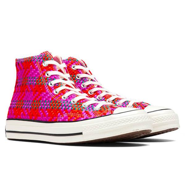 Chuck 70 Hi - Cherry Red/Pink Pop/Egret Hearts