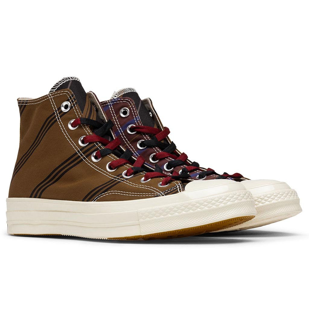 Chuck 70 Hi 'Varsity' - Tan/Burgundy/Black/White