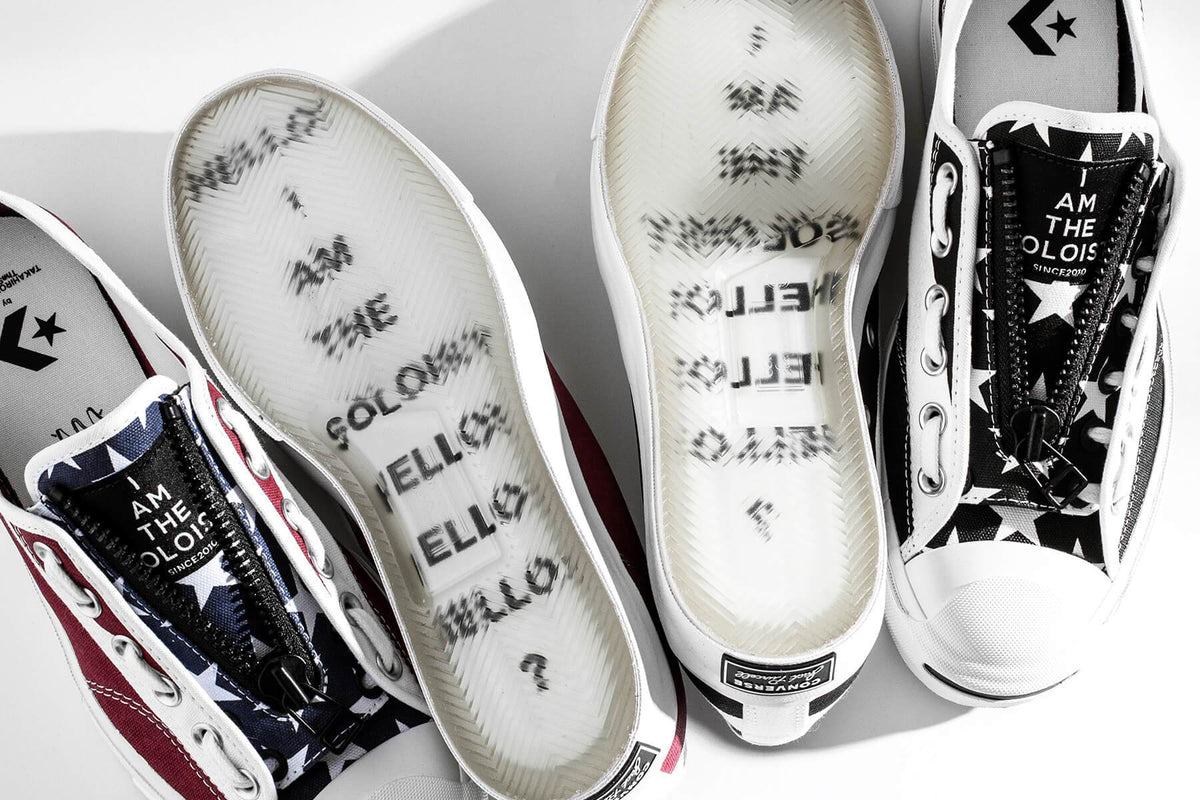 Converse x Jack Purcell Ox Takahiro the Soloist - Black/White/Garnet Rose