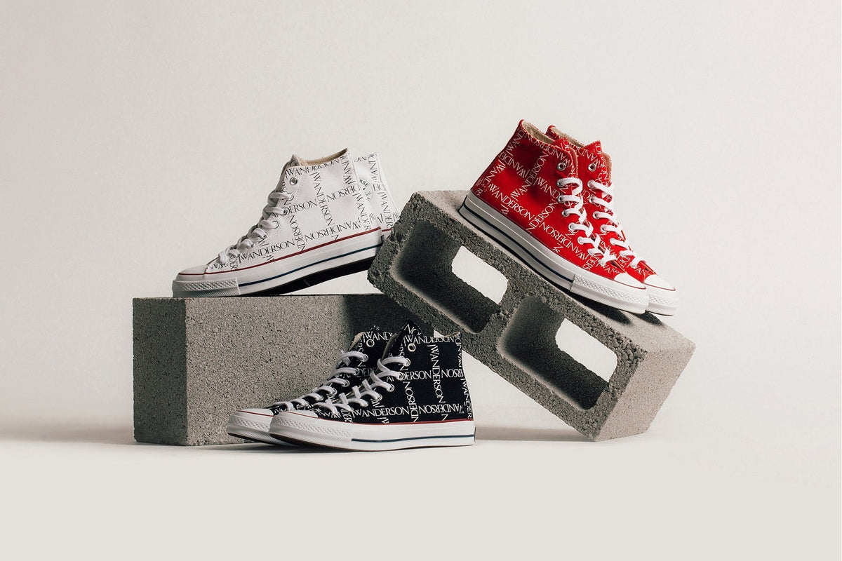 Converse x JW Anderson All Star Chuck 70 Grid Hi - Flame Scarlet/White
