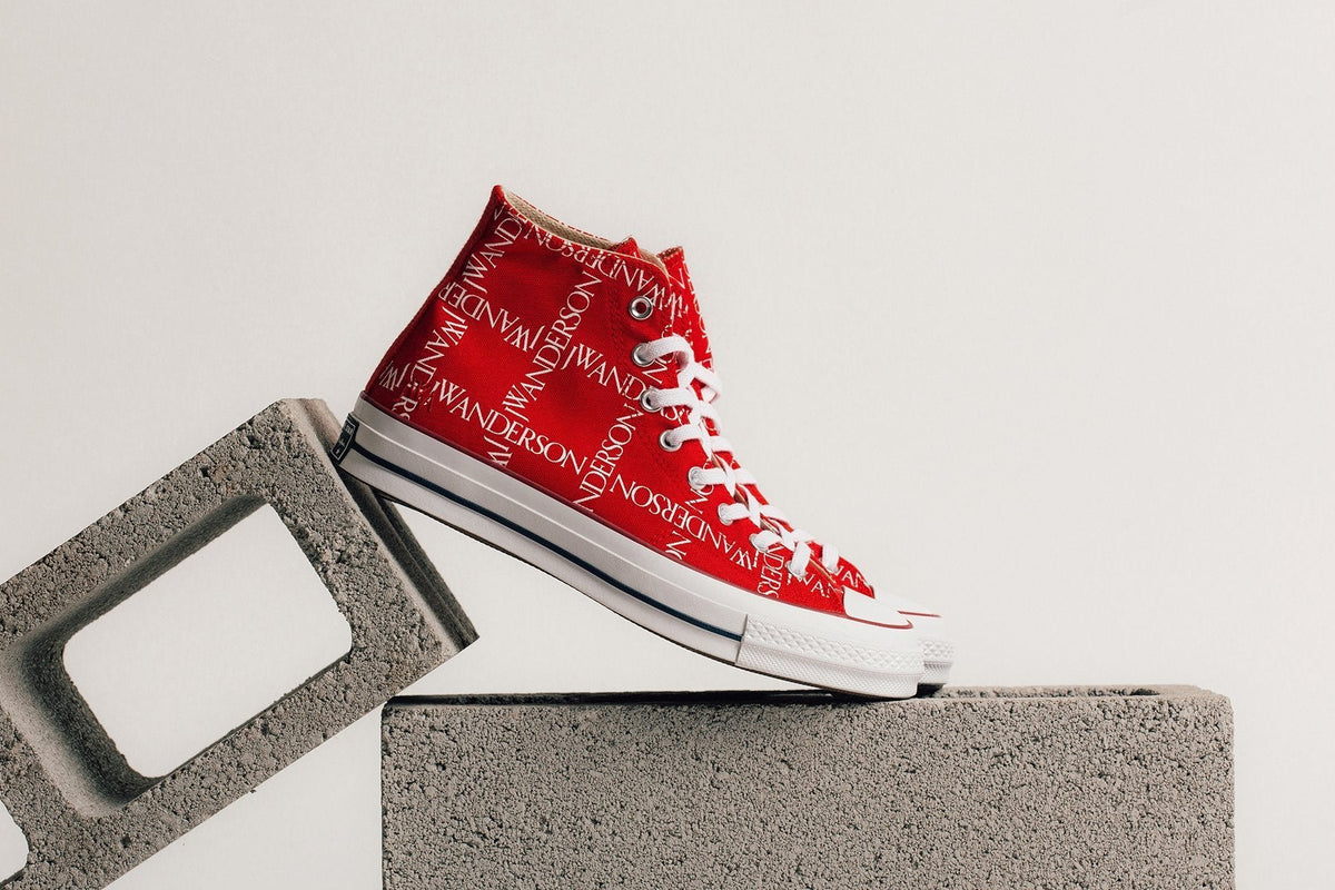 Converse x JW Anderson All Star Chuck 70 Grid Hi - Flame Scarlet/White