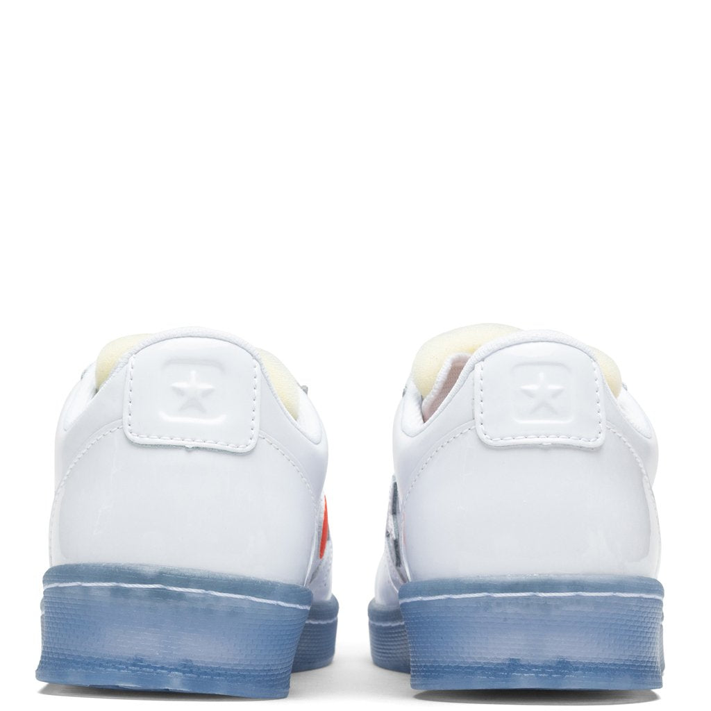 Converse x Rokit Pro Leather Ox "Orange Pop" - White/Optical White