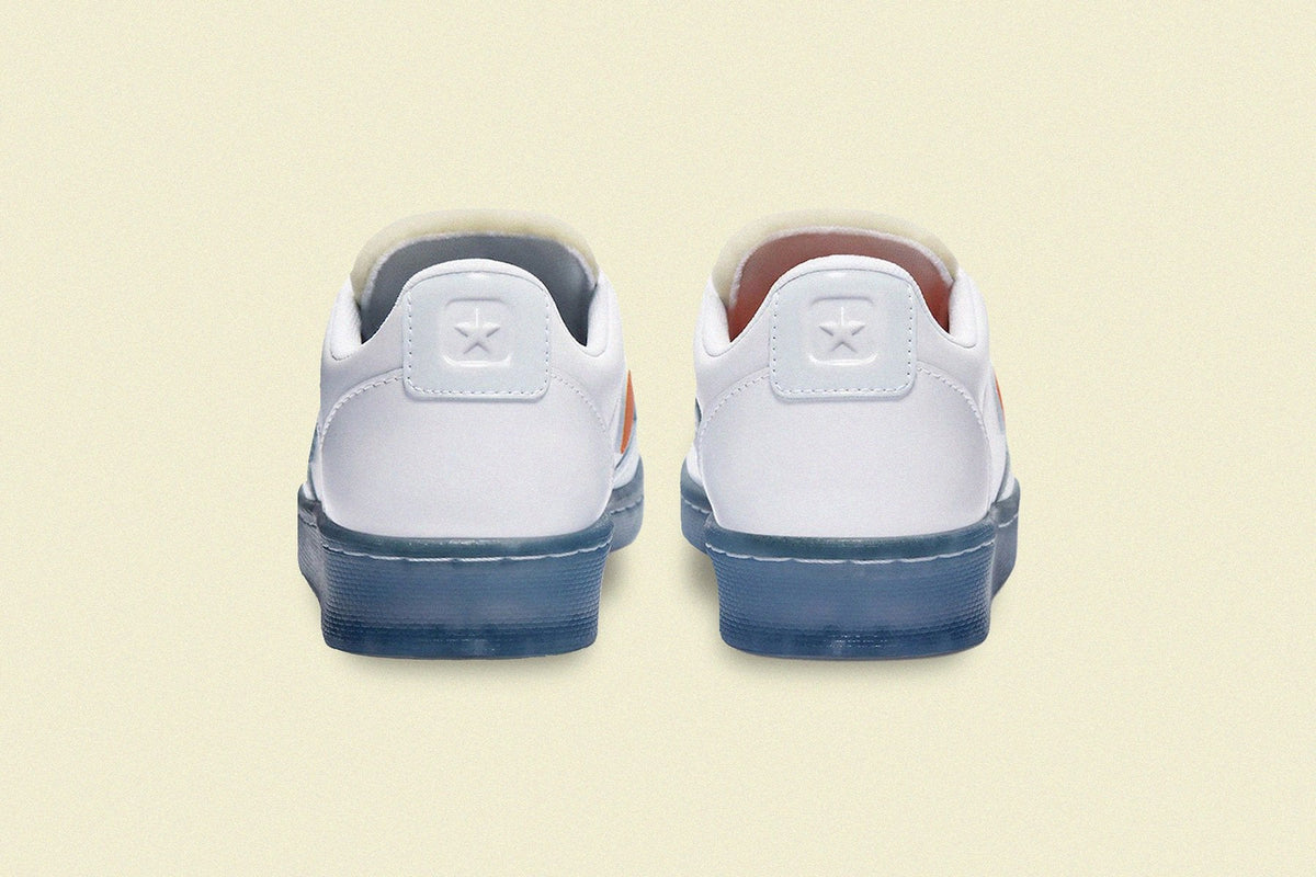 Converse x Rokit Pro Leather Ox "Orange Pop" - White/Optical White