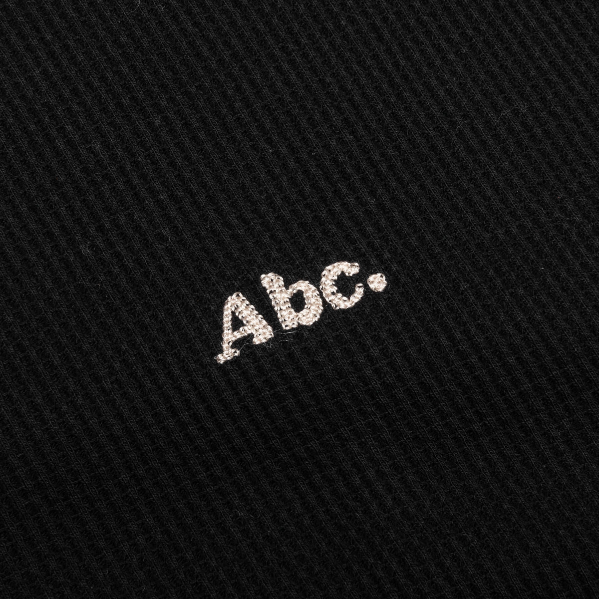 Waffle Crewneck - Anthracite Black