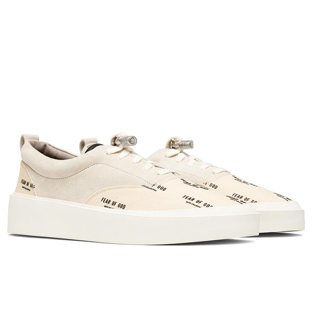Fear Of God 101 Lace Up Sneaker - Bone/Cream/FOG Print