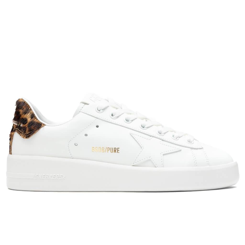 Women's Pure Star - White/Brown Leopard