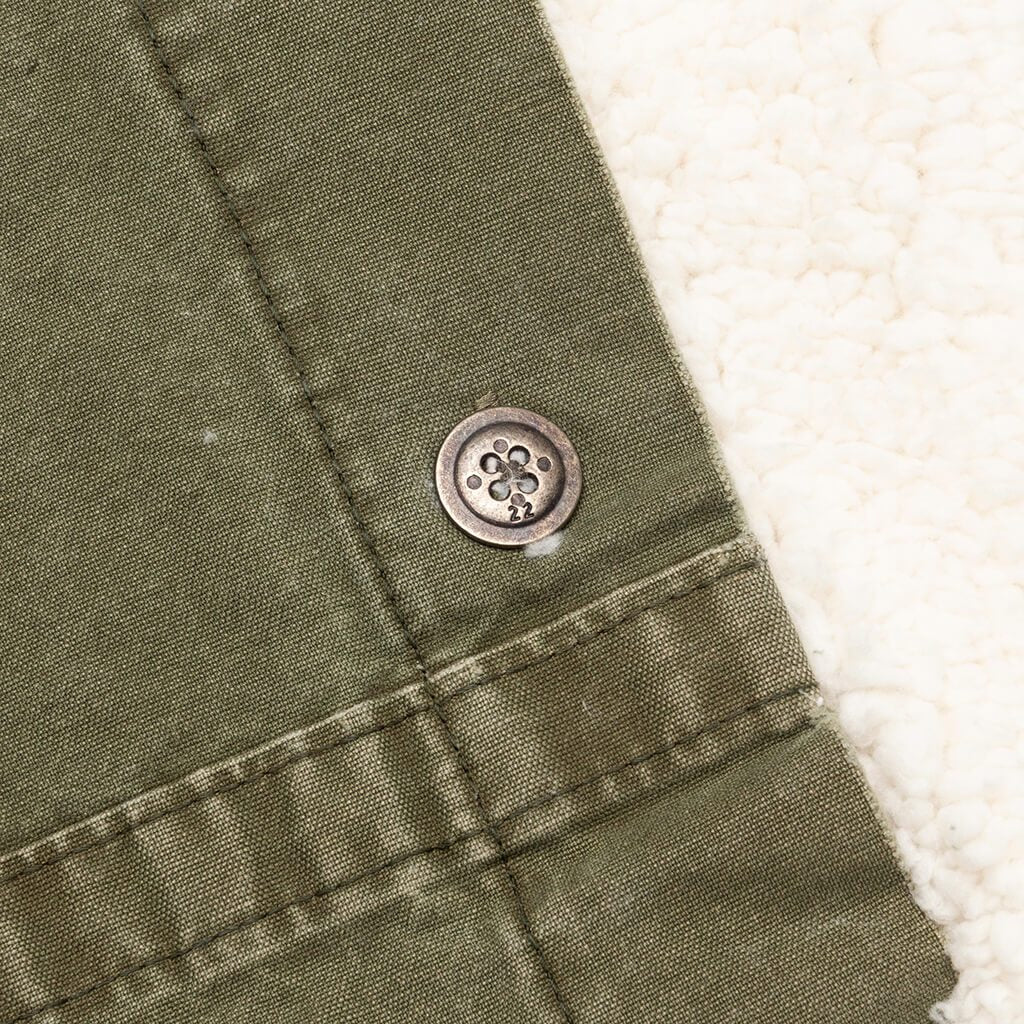 Sherpa / Washed Satin Modern - Ivory