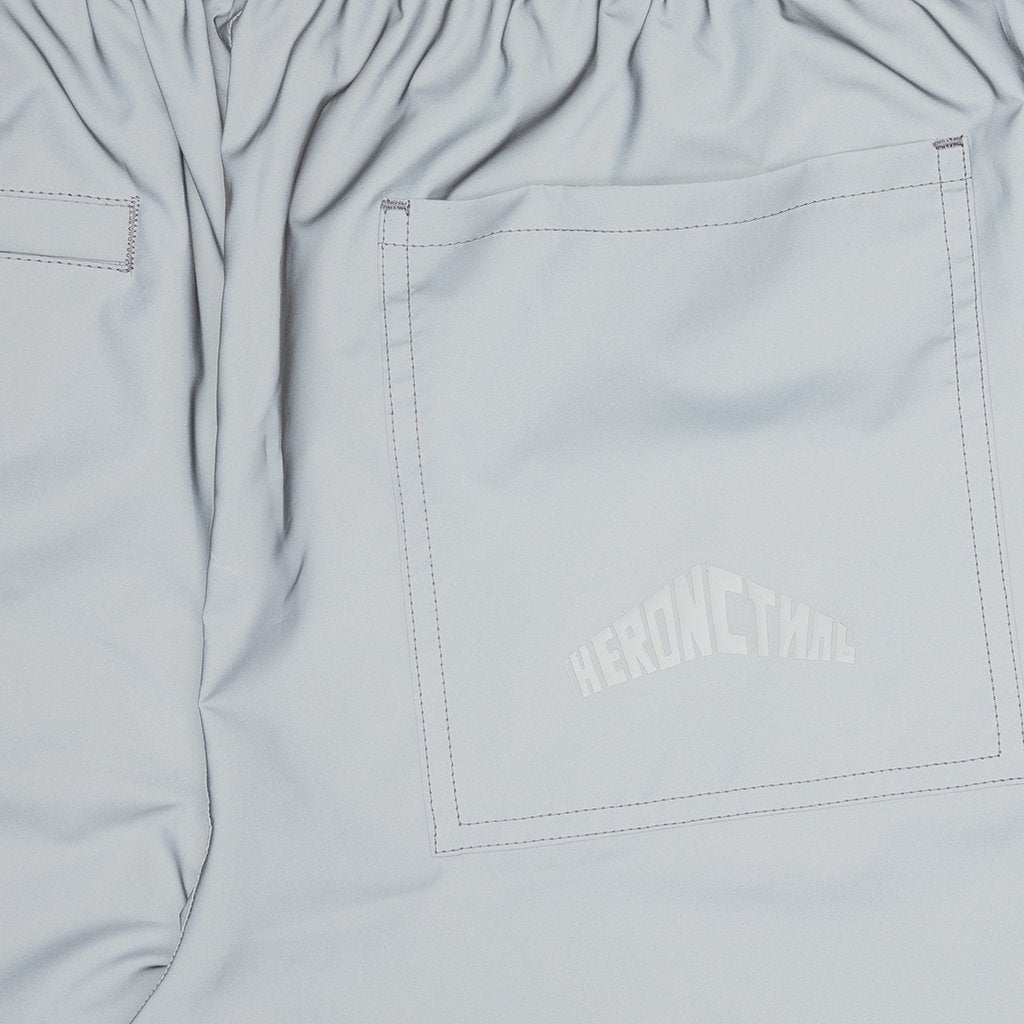 Nylon Reflex Shorts - Ice Grey