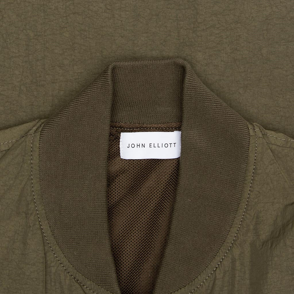 High Shrunk Nylon Utility Vest - Olive