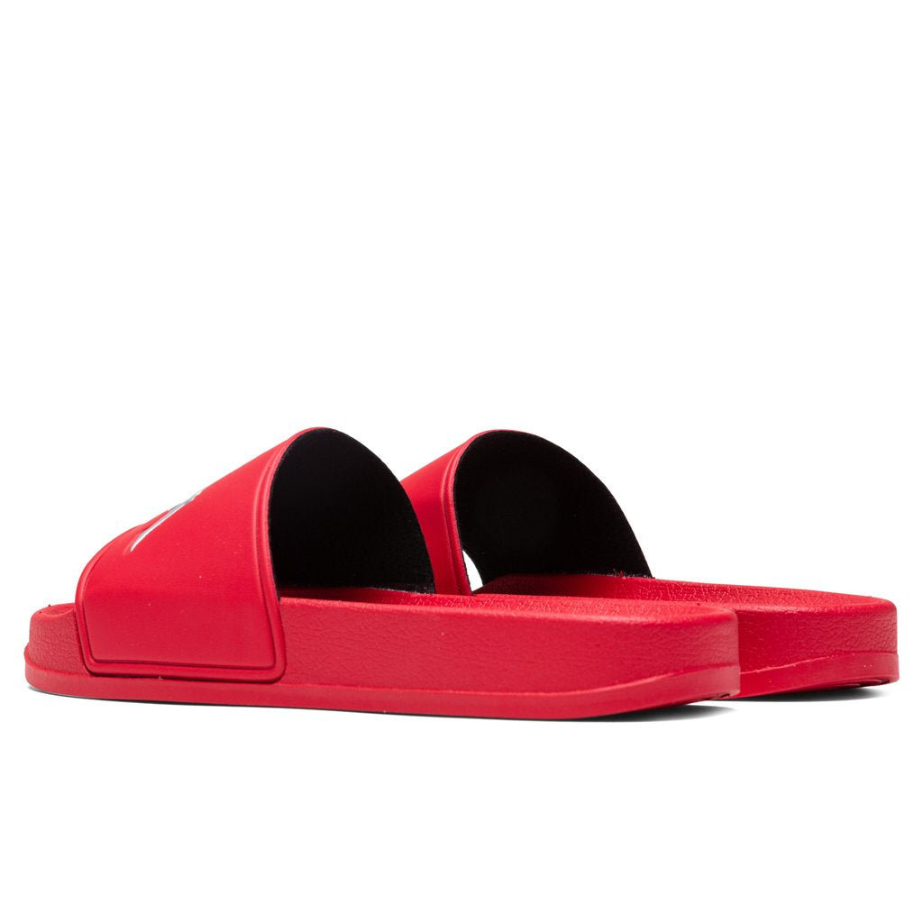 Authentic Adam 2 Slides - Red Lollipop/Silver