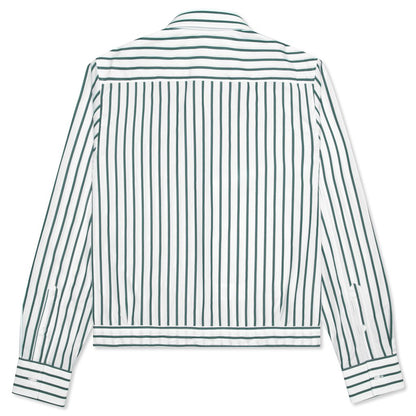Jacket Shirt - White/Blue