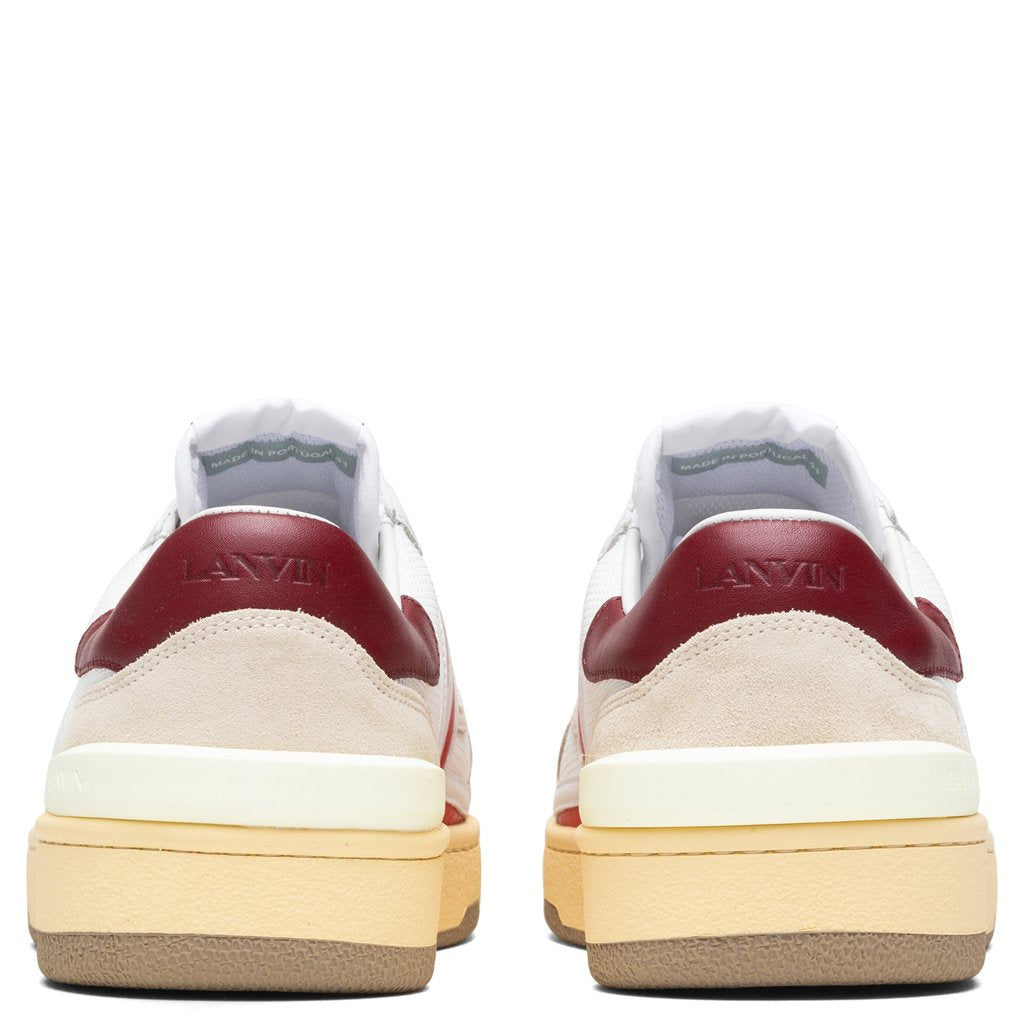 Tennis Low Top Sneaker - White/Red