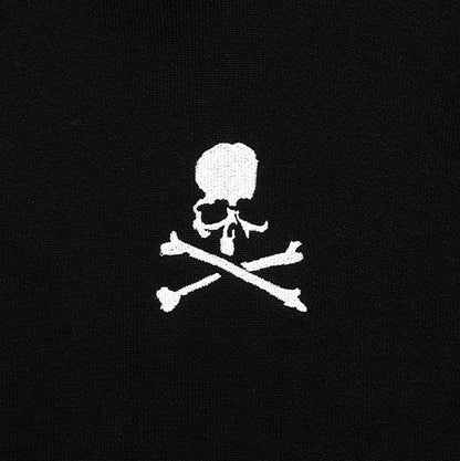 Embroidered Popover Sweatshirt - Black