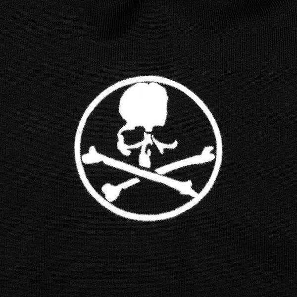 Flocked Popover Sweatshirt - Black