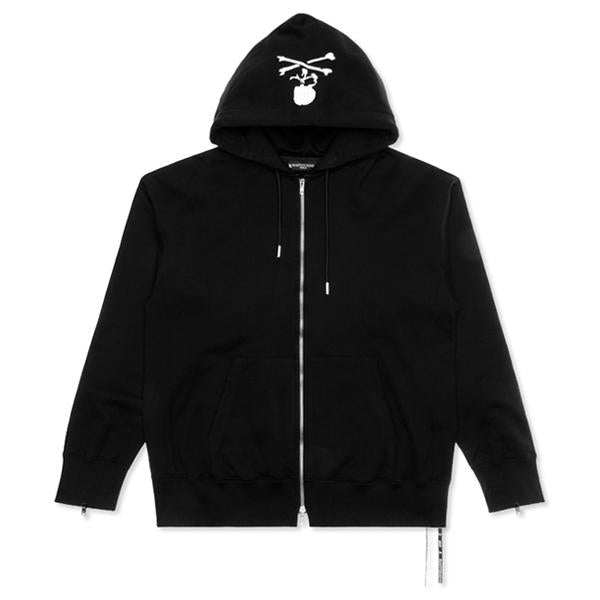 Zip Up 3M Popover Sweatshirt - Black