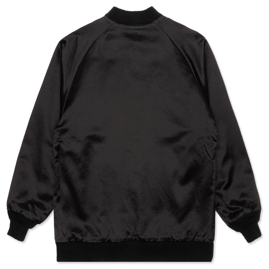 Reversible Rib Collar Jacket - Black/Leopard