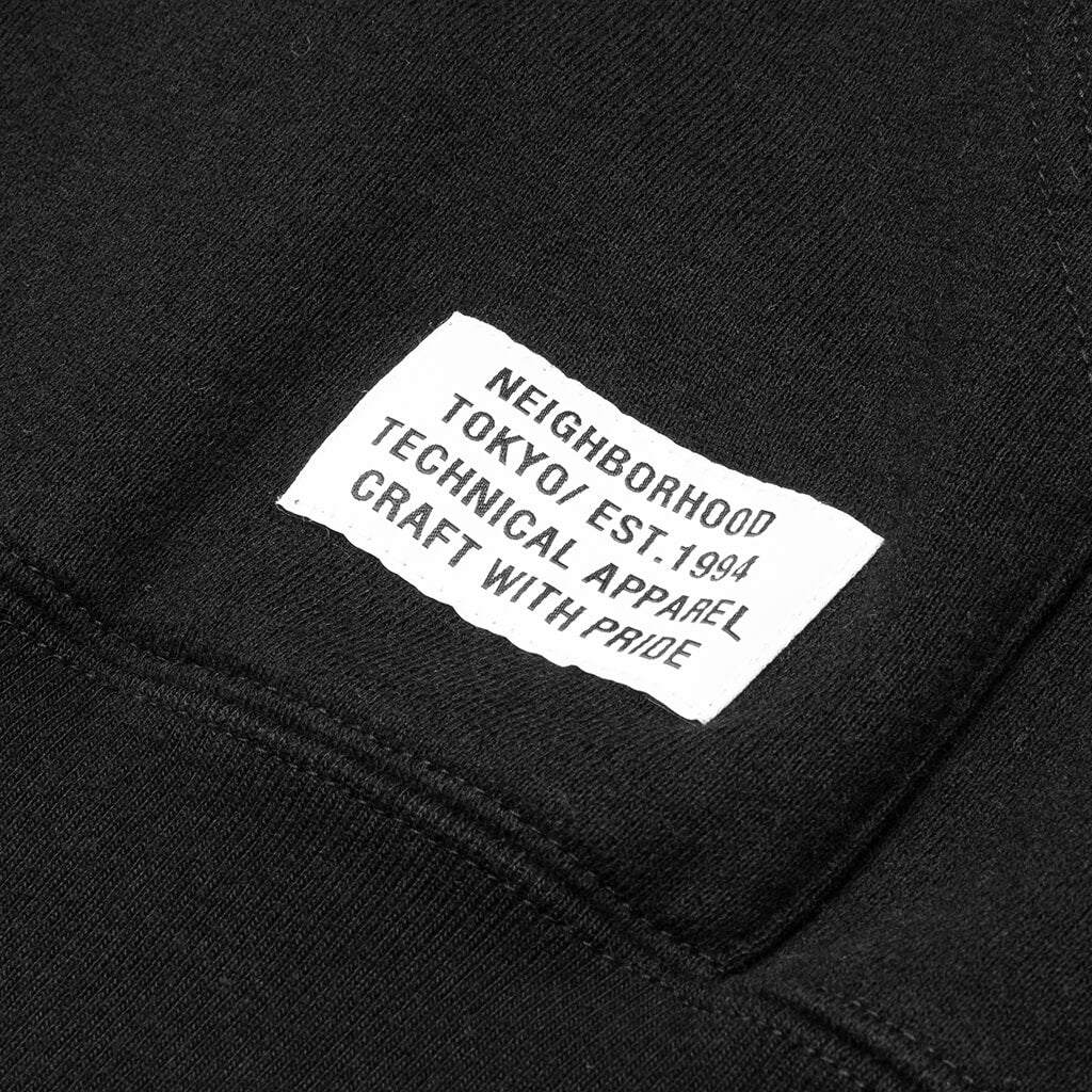 Tight L/S C-Hooded - Black