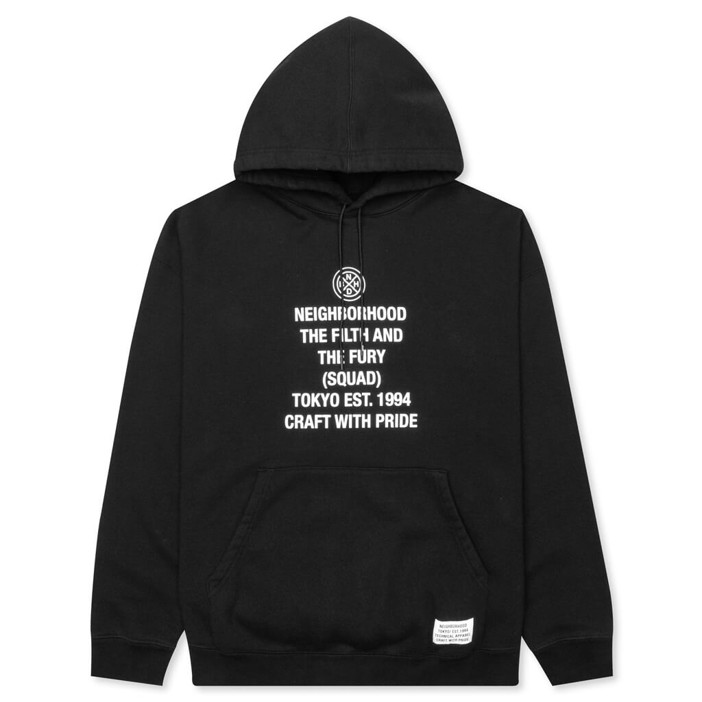 Tight L/S C-Hooded - Black