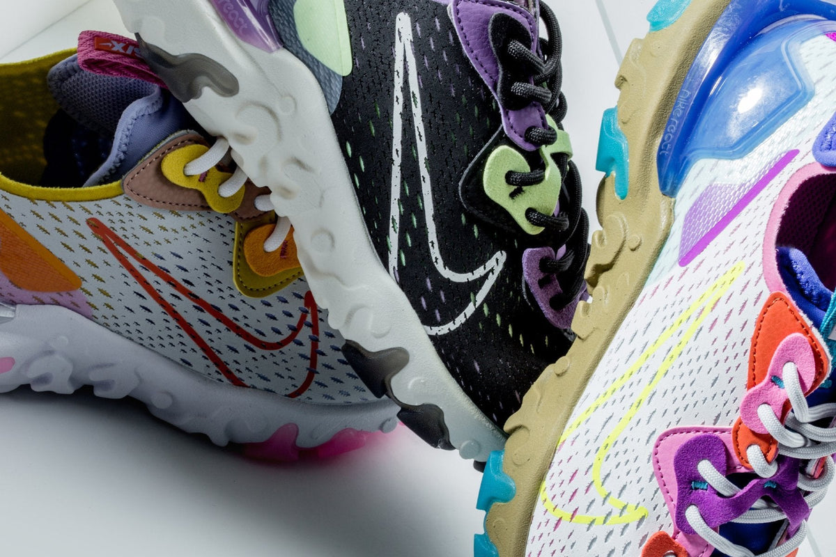 Women's React Vision - Black/Sail/Dark Smokey Grey/Gravity Purple