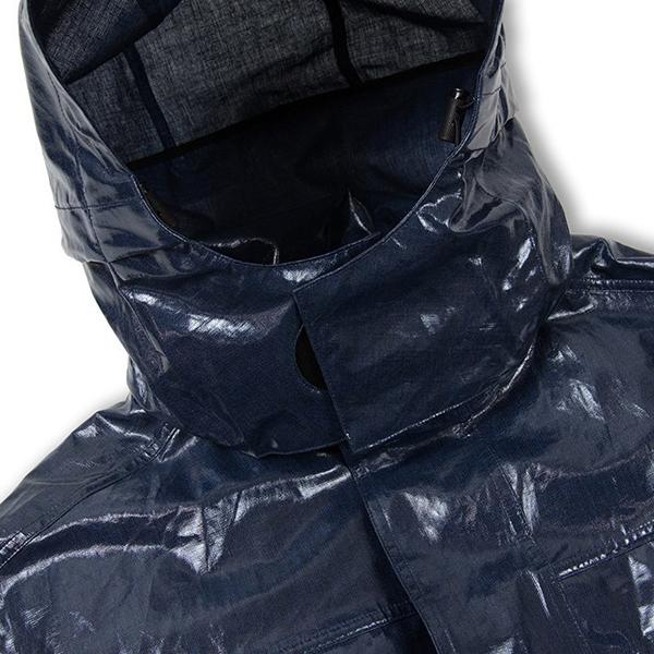 Glossy Velcro Coat - Medium Grey