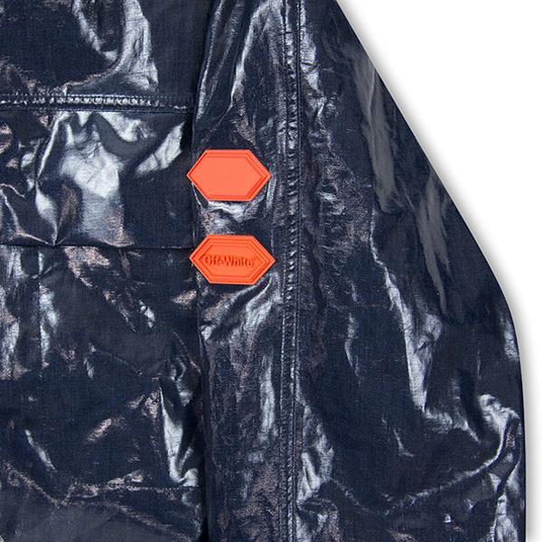 Glossy Velcro Coat - Medium Grey