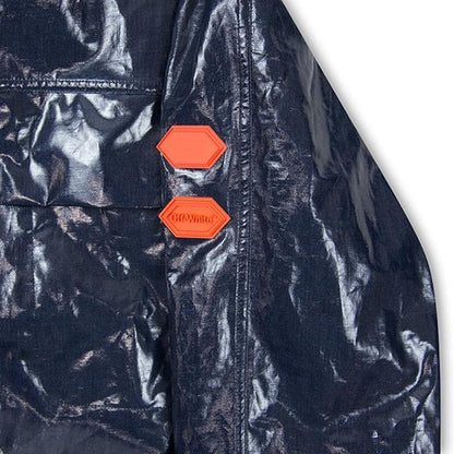 Glossy Velcro Coat - Medium Grey