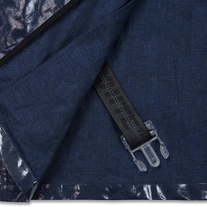 Glossy Velcro Coat - Medium Grey