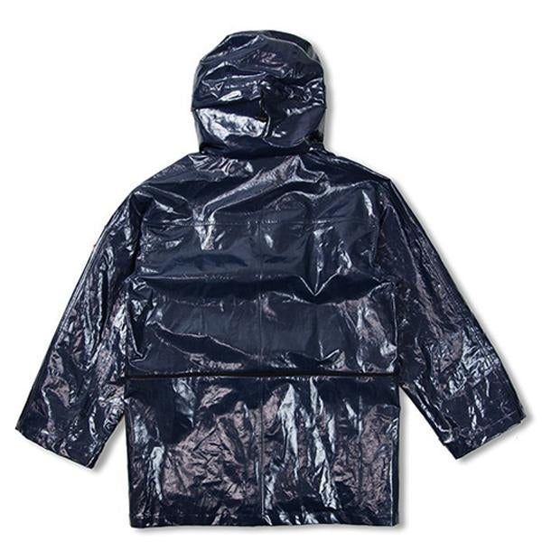 Glossy Velcro Coat - Medium Grey