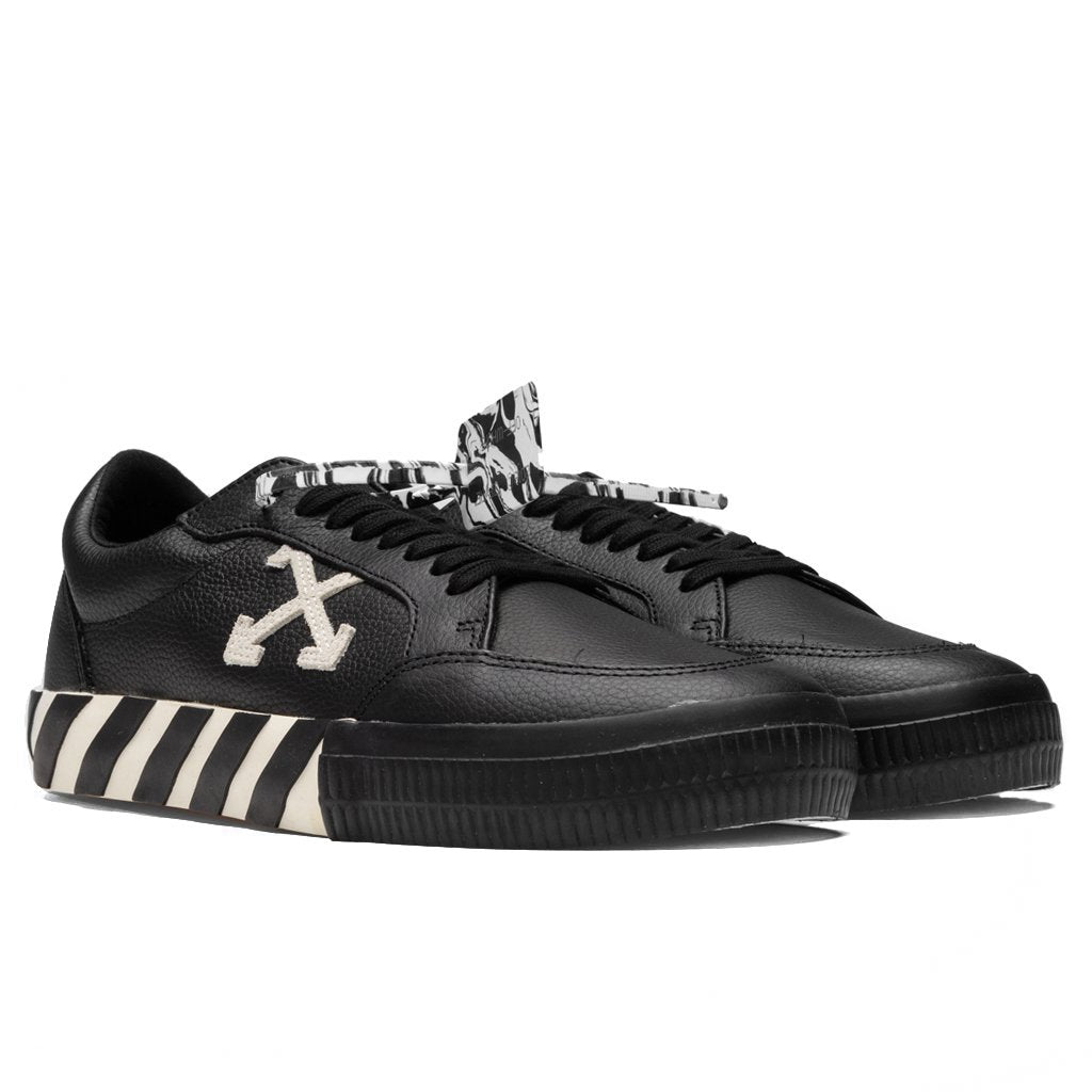 Low Vulcanized Leather - Black/White