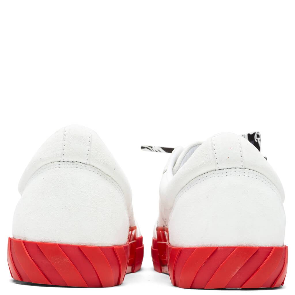 Low Vulcanized Suede Leather - White/Red