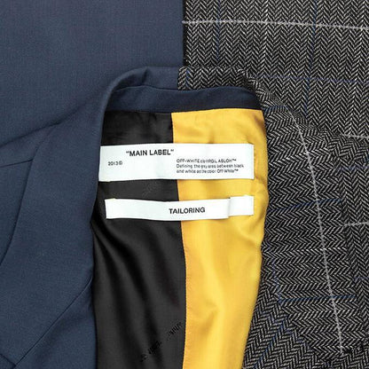 Reconstructed Slim D.B Jacket - Multicolor