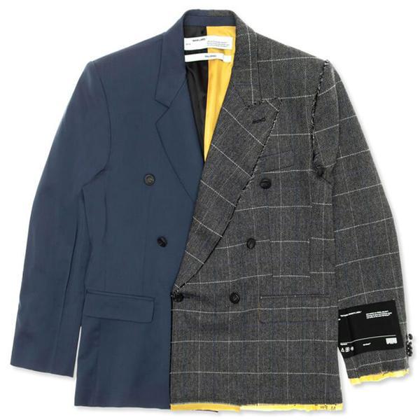 Reconstructed Slim D.B Jacket - Multicolor