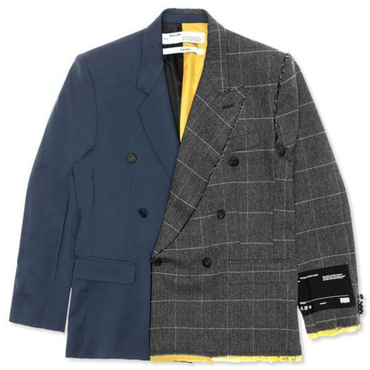 Reconstructed Slim D.B Jacket - Multicolor