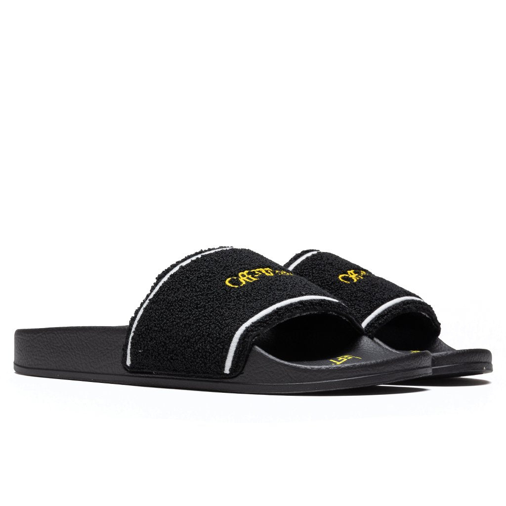 Towel Slider - Black/Yellow