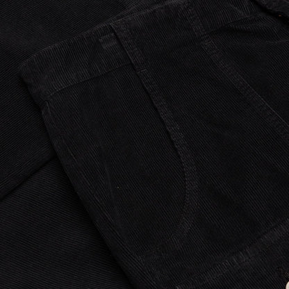 Corduroy Pockets Pants - Black/Black