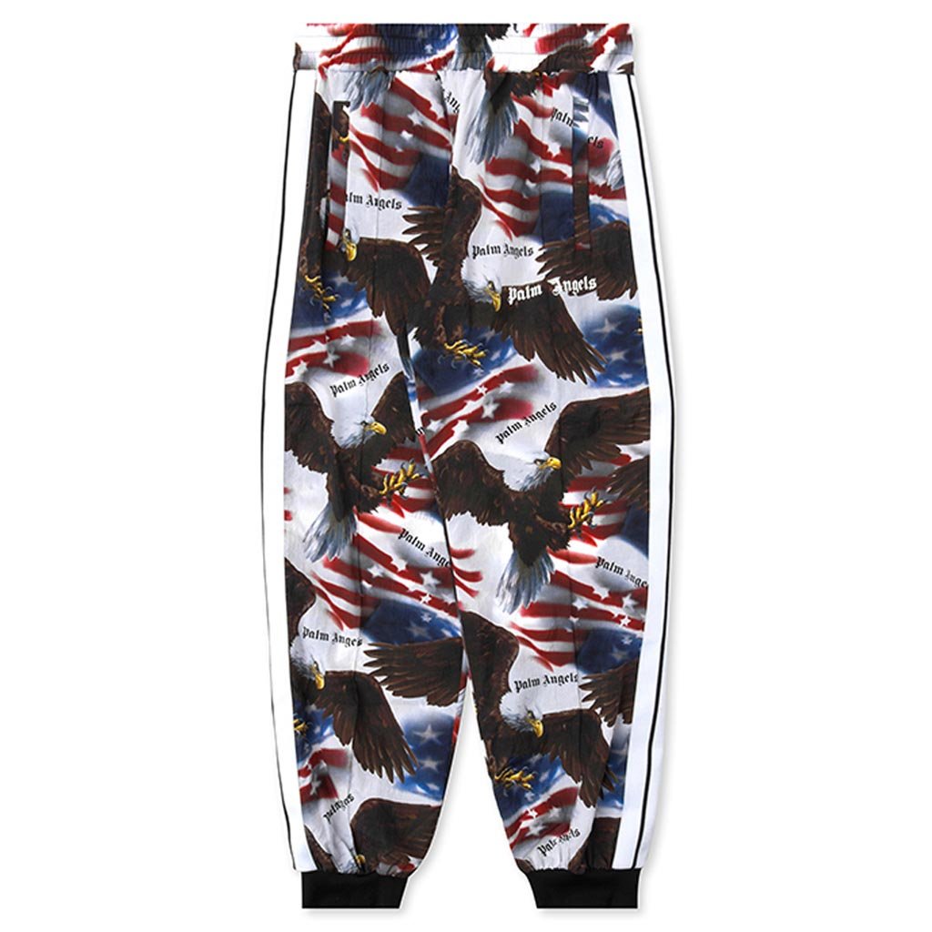 Loose Fit Track Pants - All Over White