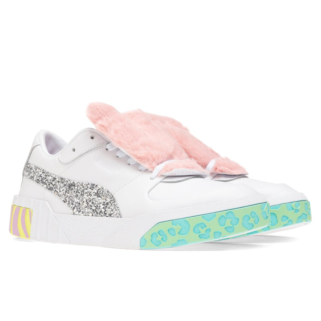Puma x Sophia Webster Women's Cali Fur - Puma White-Metallic Silver
