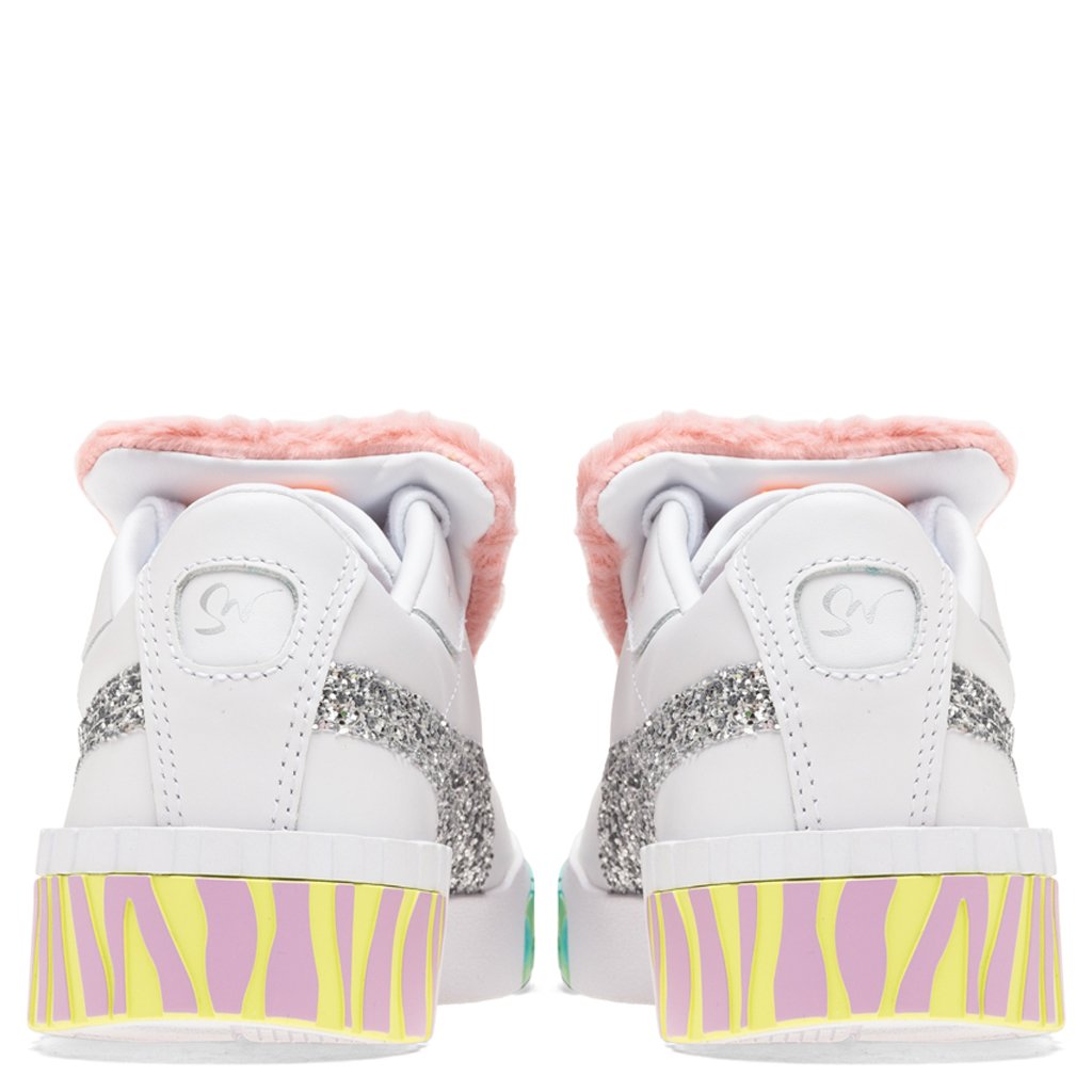 Puma x Sophia Webster Women's Cali Fur - Puma White-Metallic Silver