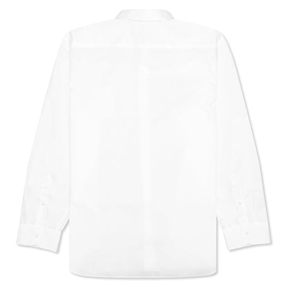 Big Fit Patched Shirt - White