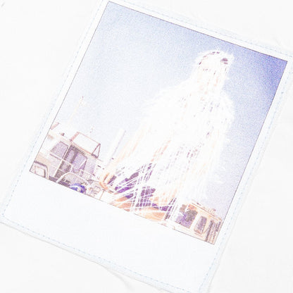 Big Fit Patched Shirt - White