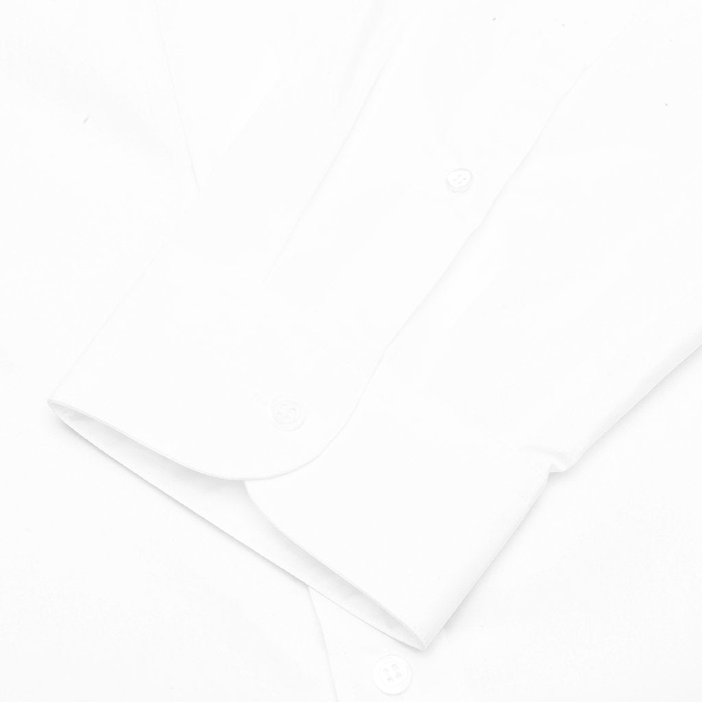 Big Fit Patched Shirt - White