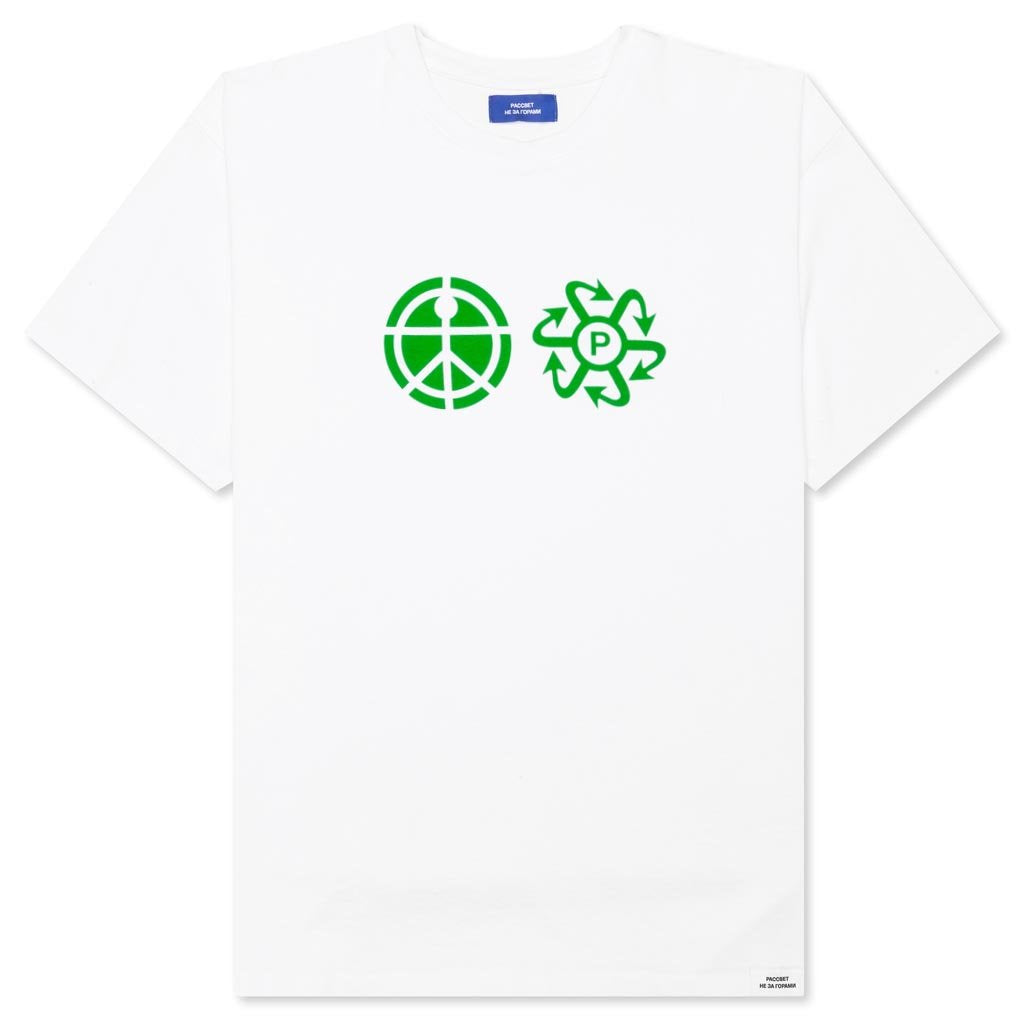 Print Logo T-Shirt - White