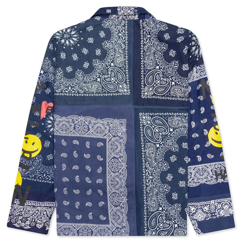 Bandana Sleeping Shirt - Navy