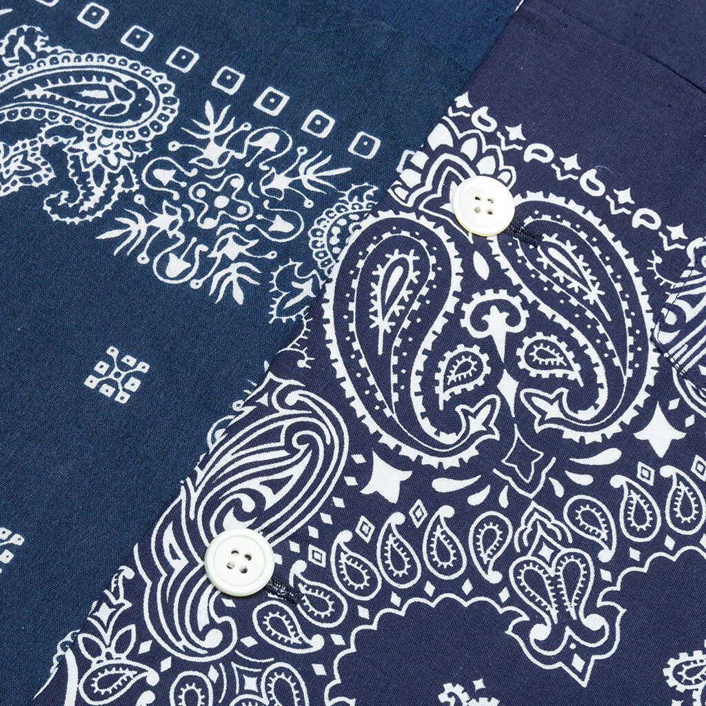 Bandana Sleeping Shirt - Navy