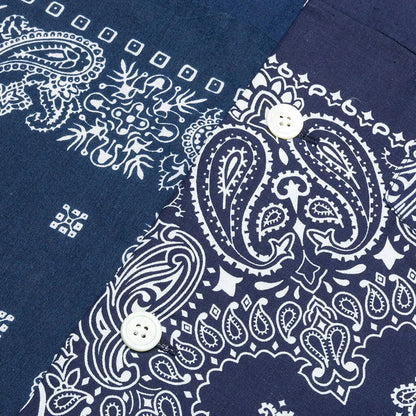 Bandana Sleeping Shirt - Navy