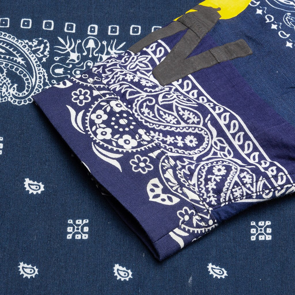 Bandana Sleeping Shirt - Navy