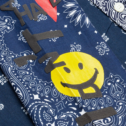 Bandana Sleeping Shirt - Navy