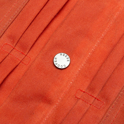 Waxed Cotton Trucker Jacket - Orange