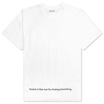 S Embroidery T-Shirt - White