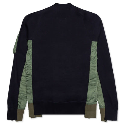 Sponge Sweat x MA-1 Pullover - Navy/Khaki